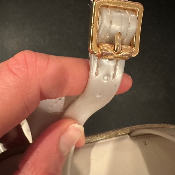 Girls’ Melissa Mini Mar III BB Sandals | Size 8 | White/Glitter - Picture 5 of 6